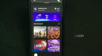 A screenshot of player screen section on the PlayStation app