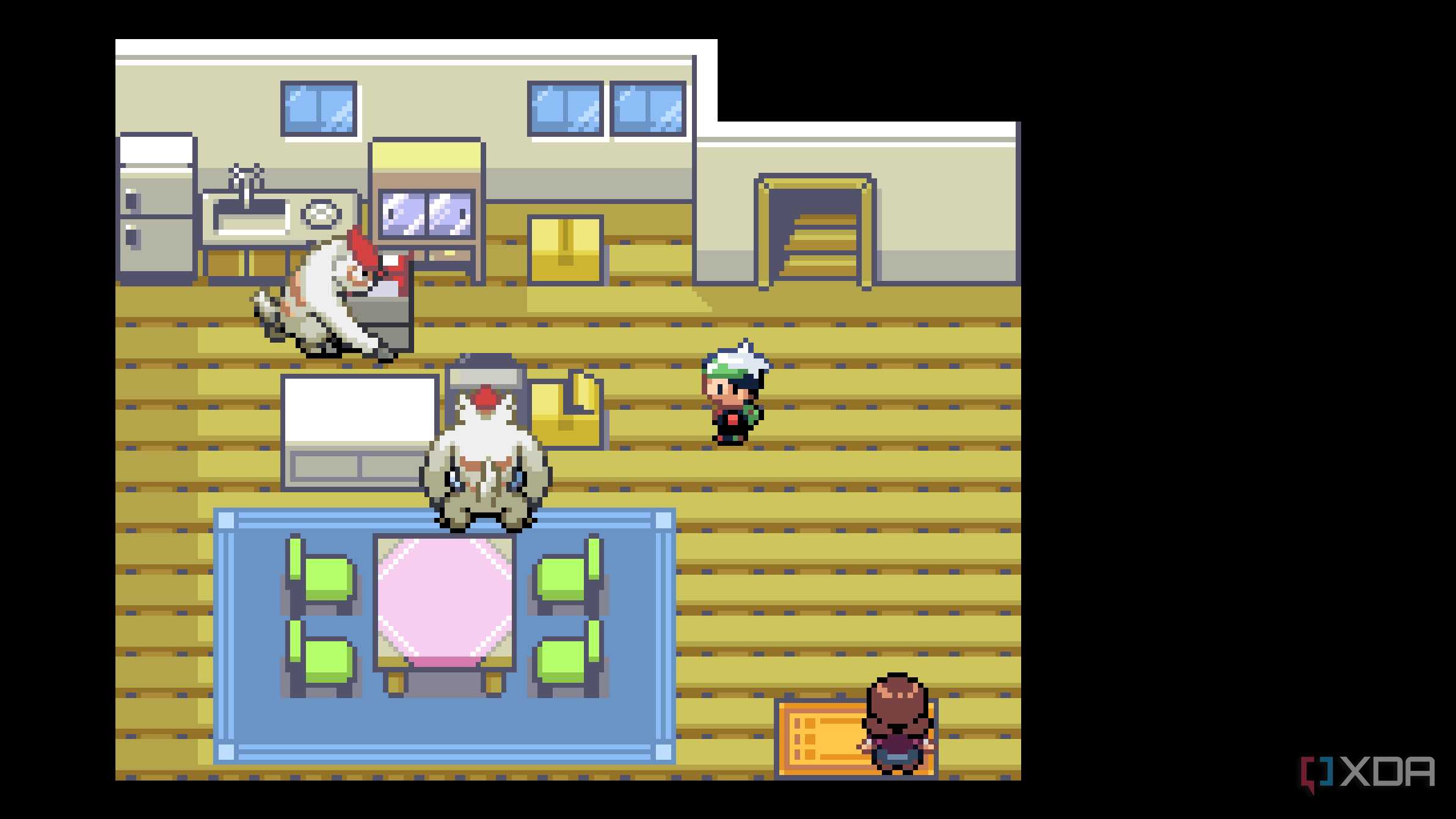 A screenshot from Pokémon Emerald on the Game Boy Advance.