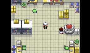 A screenshot from Pokémon Emerald on the Game Boy Advance.