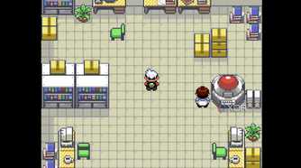 A screenshot from Pokémon Emerald on the Game Boy Advance.