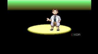 A screenshot from Pokémon Emerald on the Game Boy Advance.