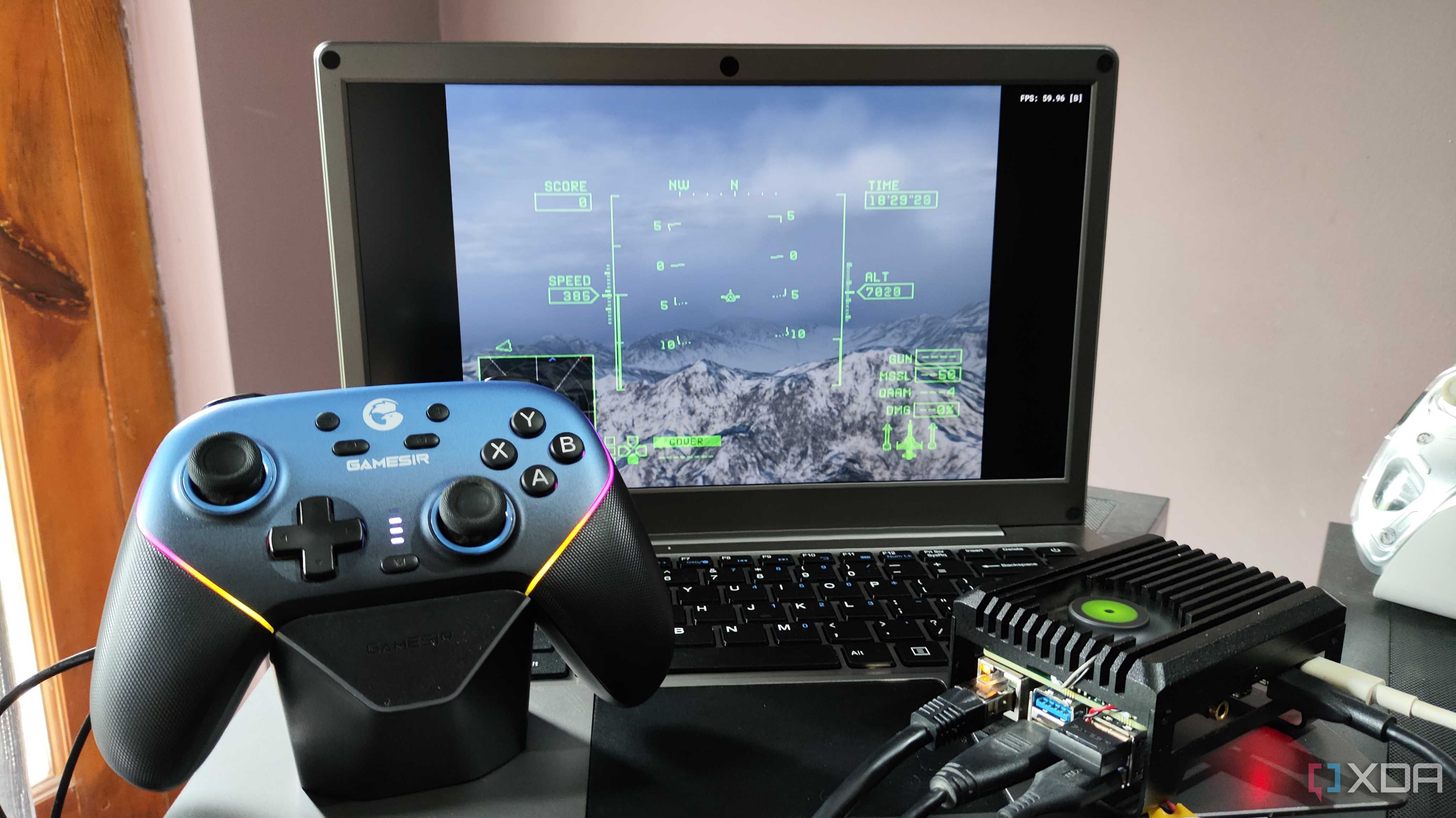 Emulating Ace Combat Zero on Radxa X4 using Batocera