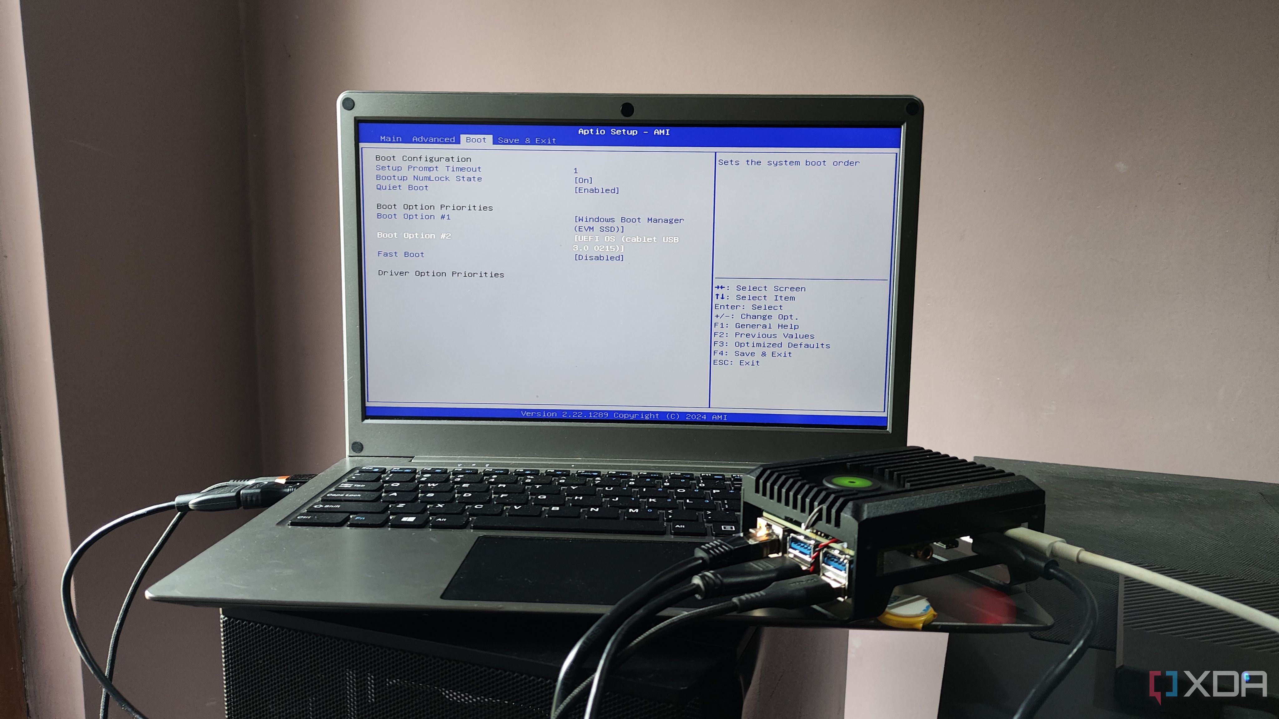 Switching the BIOS on the Radxa X4