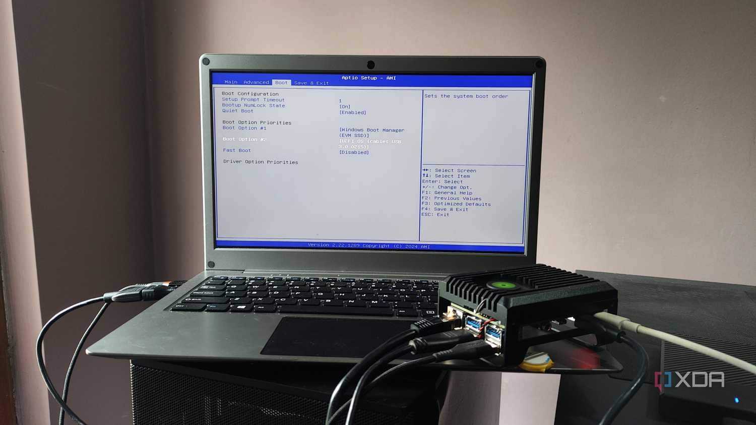 Switching the BIOS on the Radxa X4