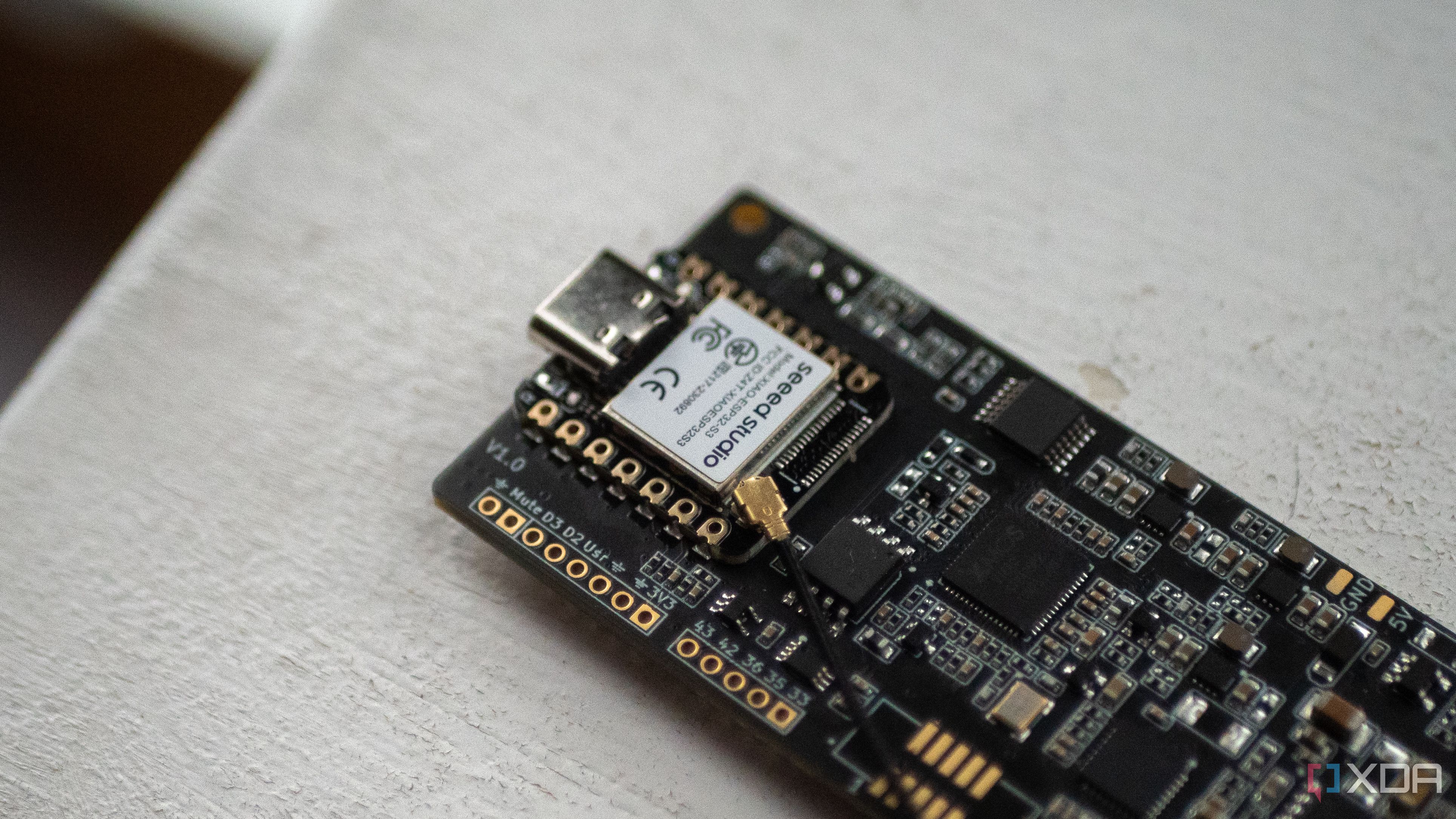 Picture of connectivity pins of ReSpeaker Lite