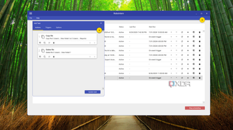 Screenshot of RoboIntern showing a couple of actions added onto a task