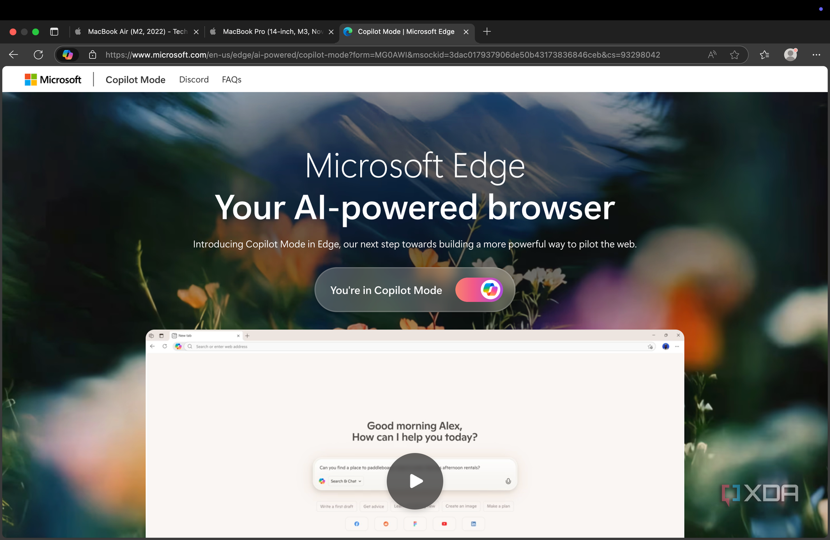 Modo copiloto en Edge