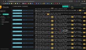 Search logs for errors on Dozzle