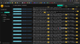 Search logs for errors on Dozzle