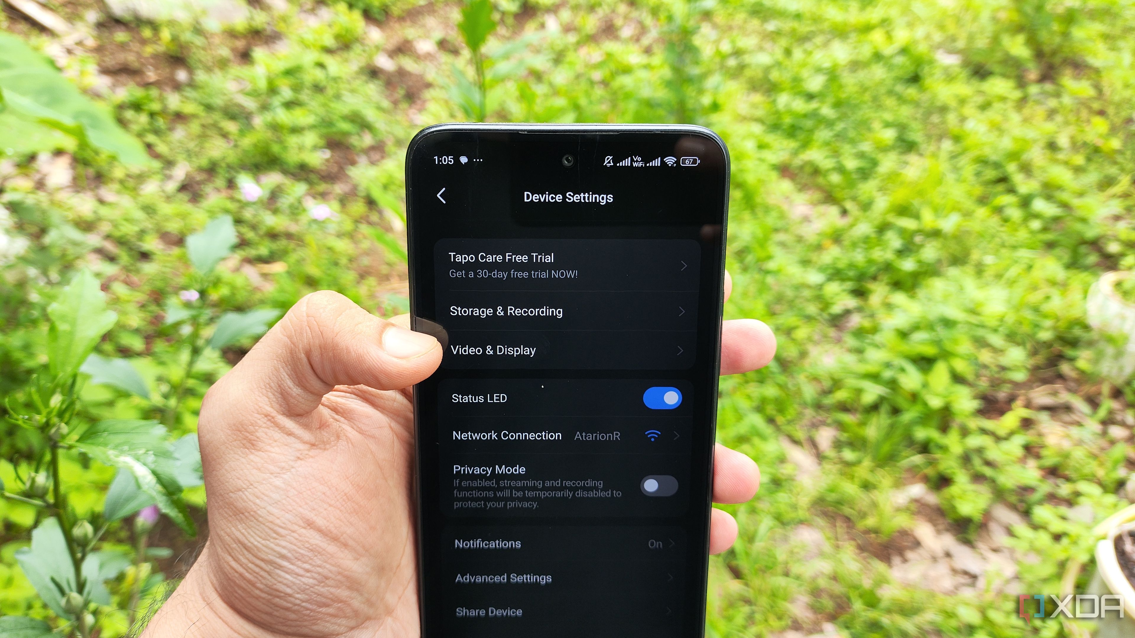 Modifying the Video & Display settings on Tapo app