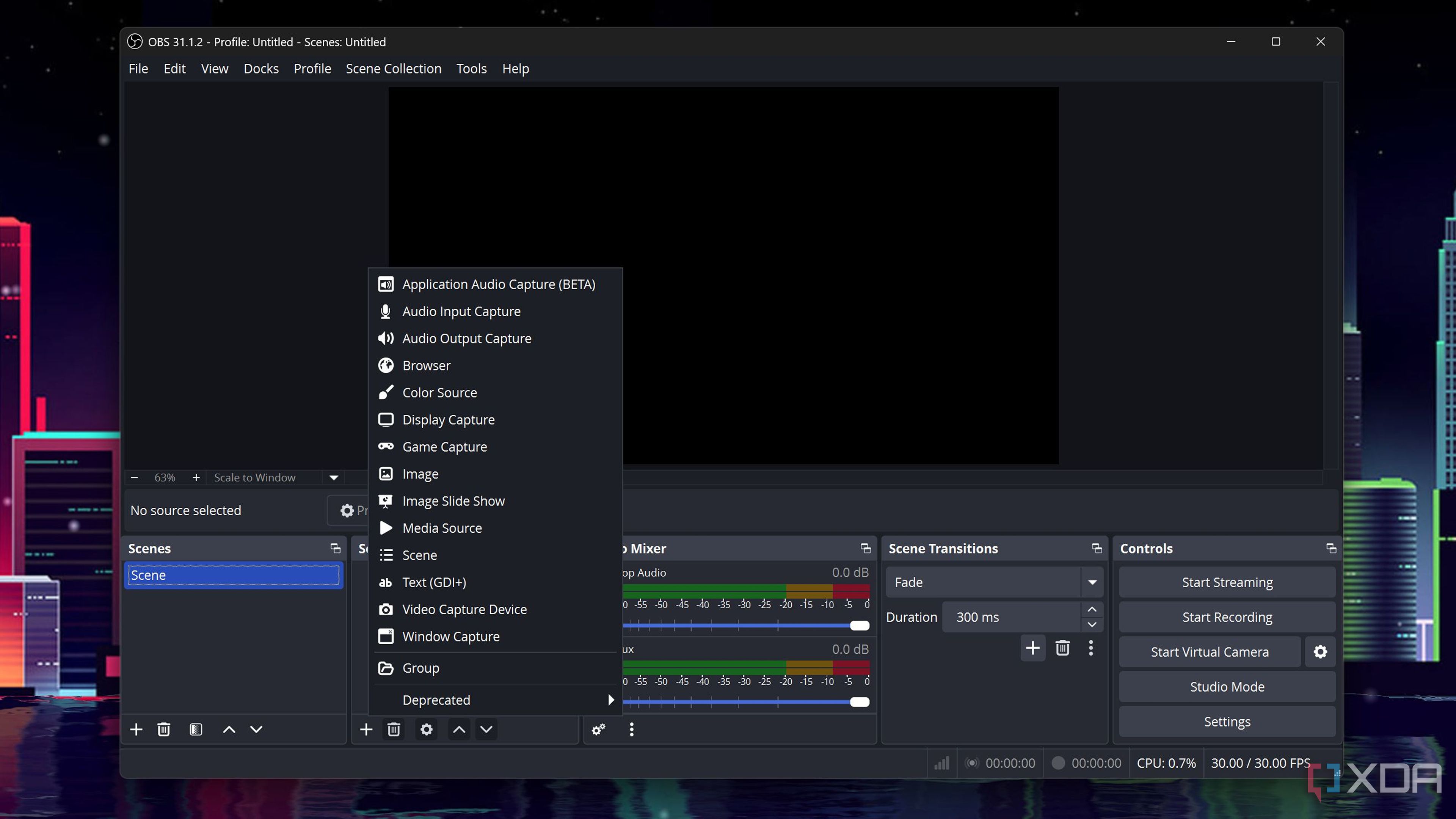 Adding a Media Source to OBS Studio