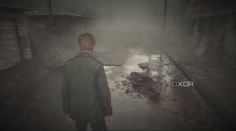 Silent Hill 2 remake running through ShaderGlass.