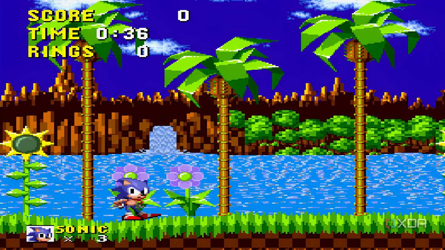 Sonic tapping his foot in Sonic the Hedgehog (1991) on the Sega Genesis.