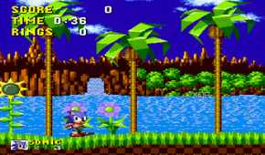 Sonic tapping his foot in Sonic the Hedgehog (1991) on the Sega Genesis.