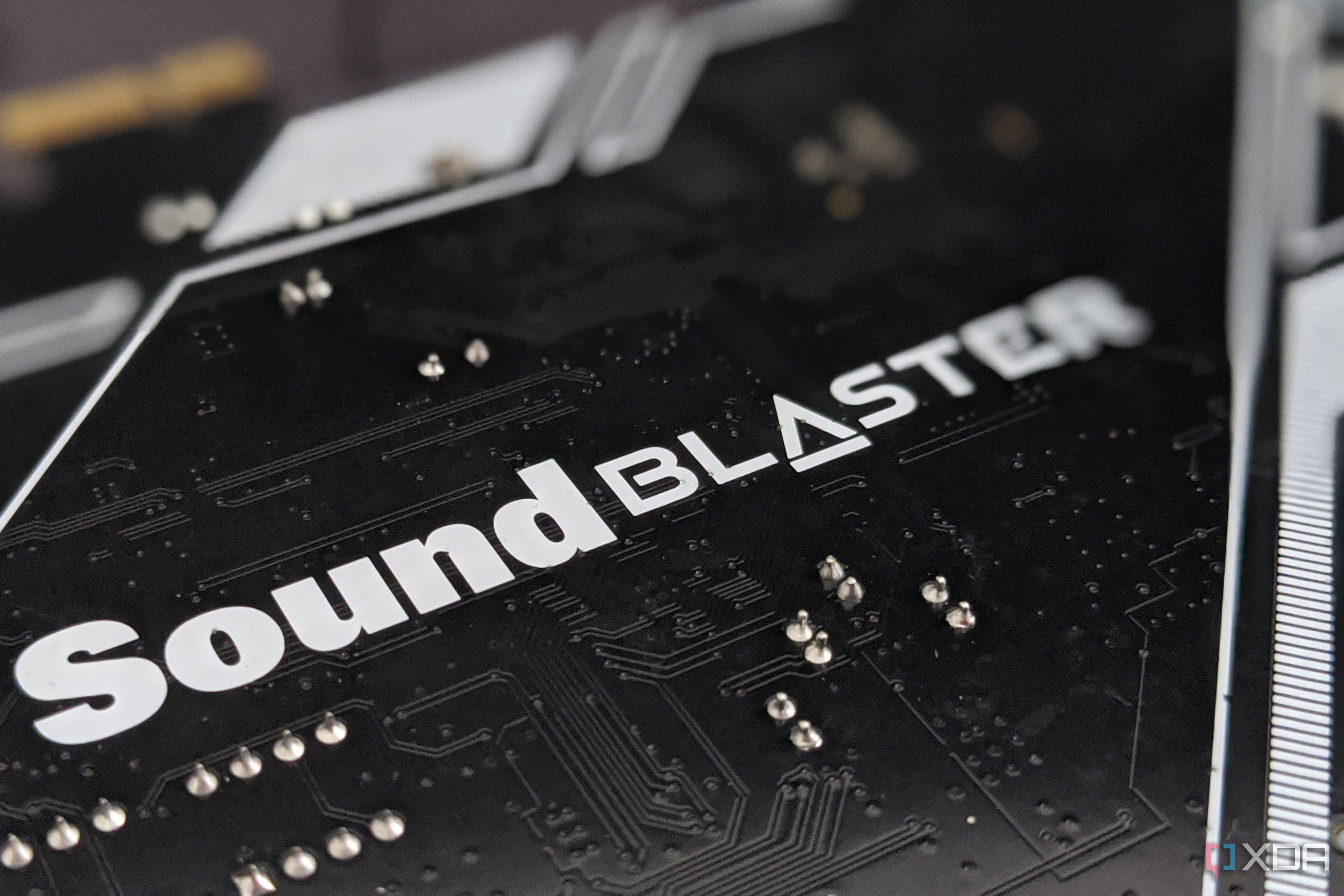 soundblaster ae5 logo closeup