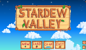 stardew valley title screen in linux