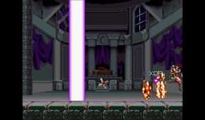 Dracula disappearing in Super Castlevania IV.