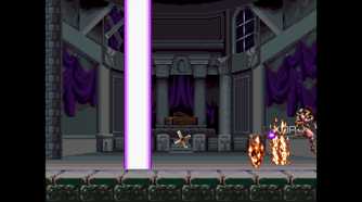 Dracula disappearing in Super Castlevania IV.