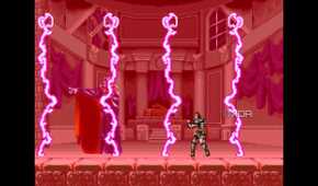 Dracula's lightning attack in Super Castlevania IV.