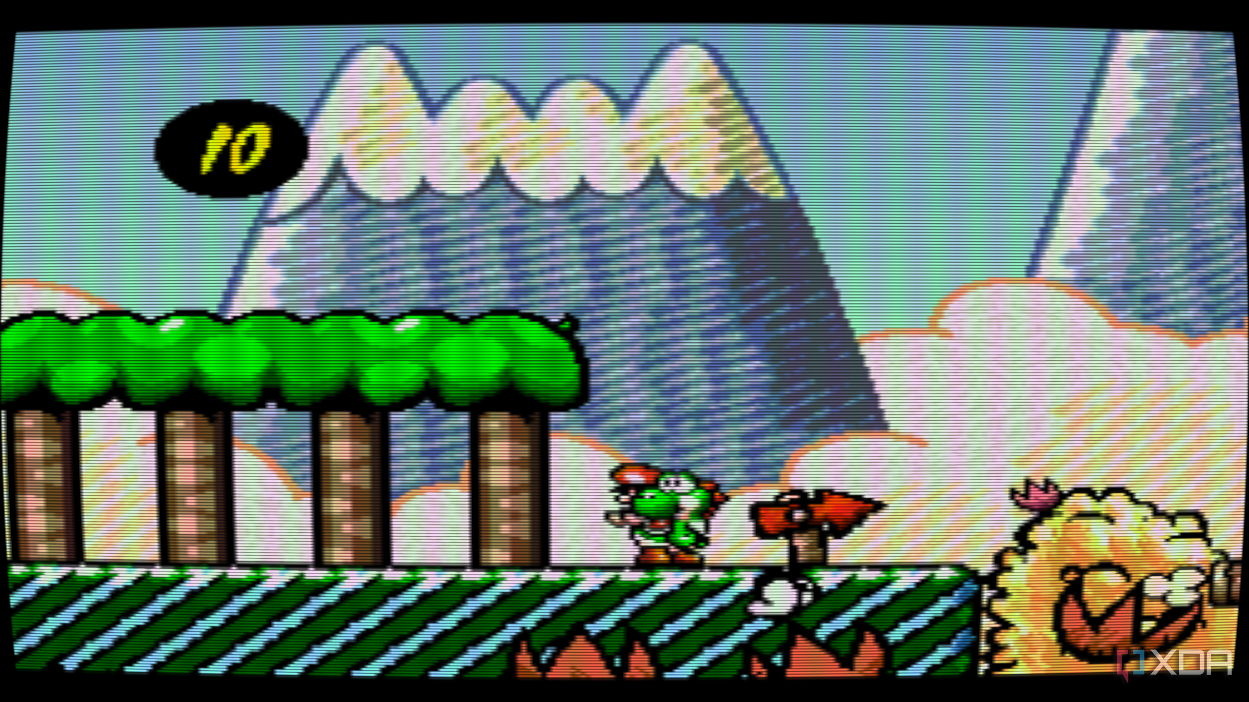 Super Mario World 2: Yoshi's Island gameplay.