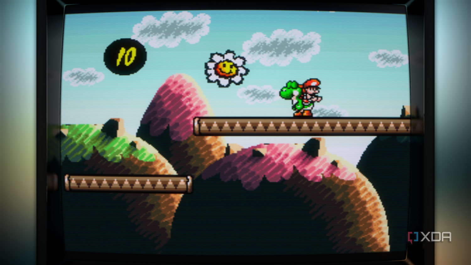 Super Mario World 2: Yoshi's Island gameplay.