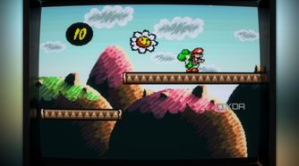 Super Mario World 2: Yoshi's Island gameplay.