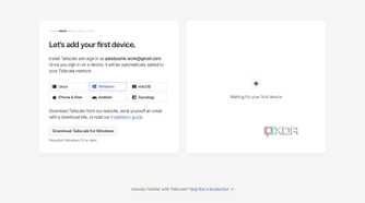 Add first device in Tailscale