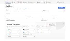 Admin console in Tailscale