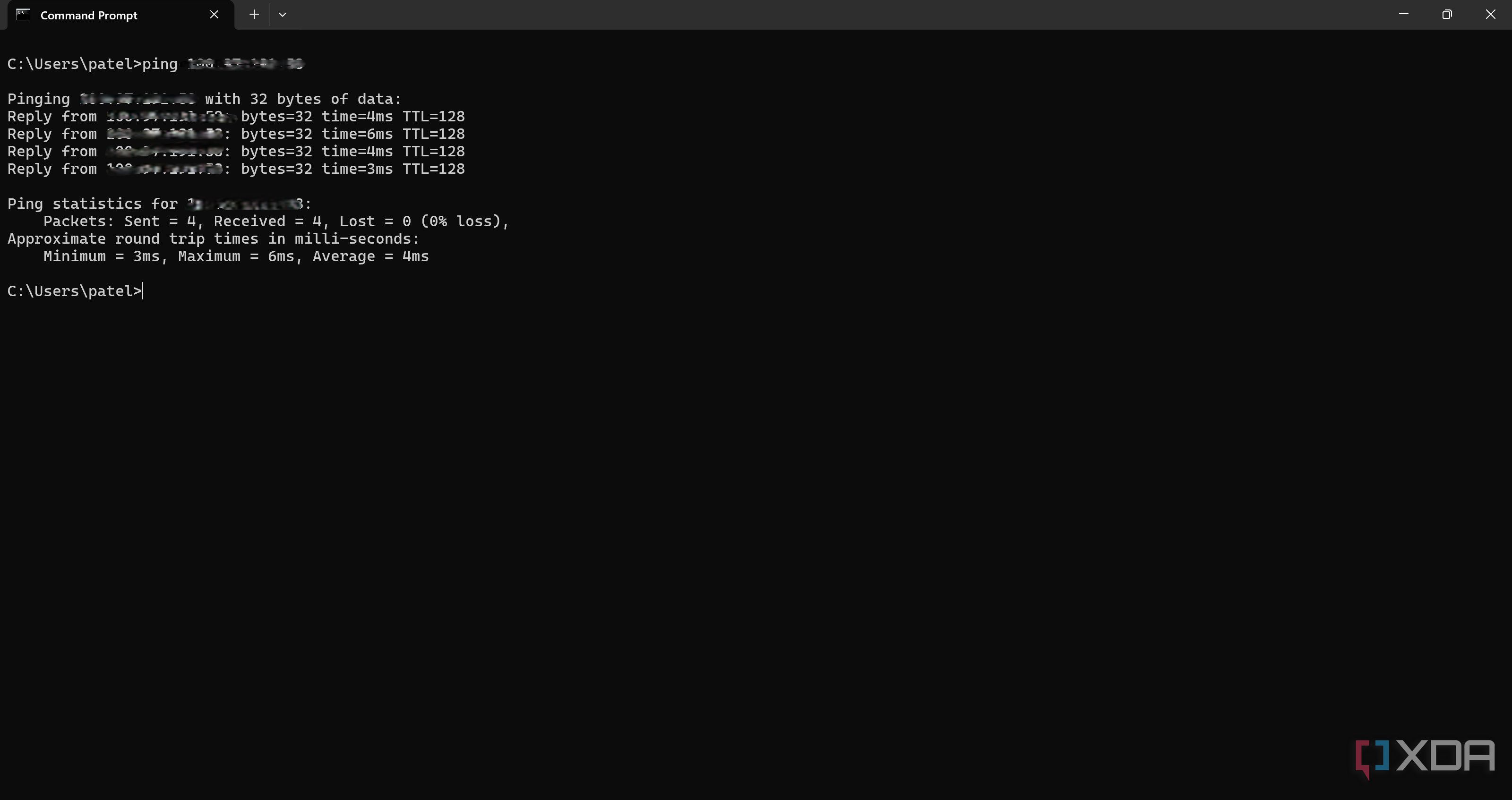 Connection test in Tailscale by pinging