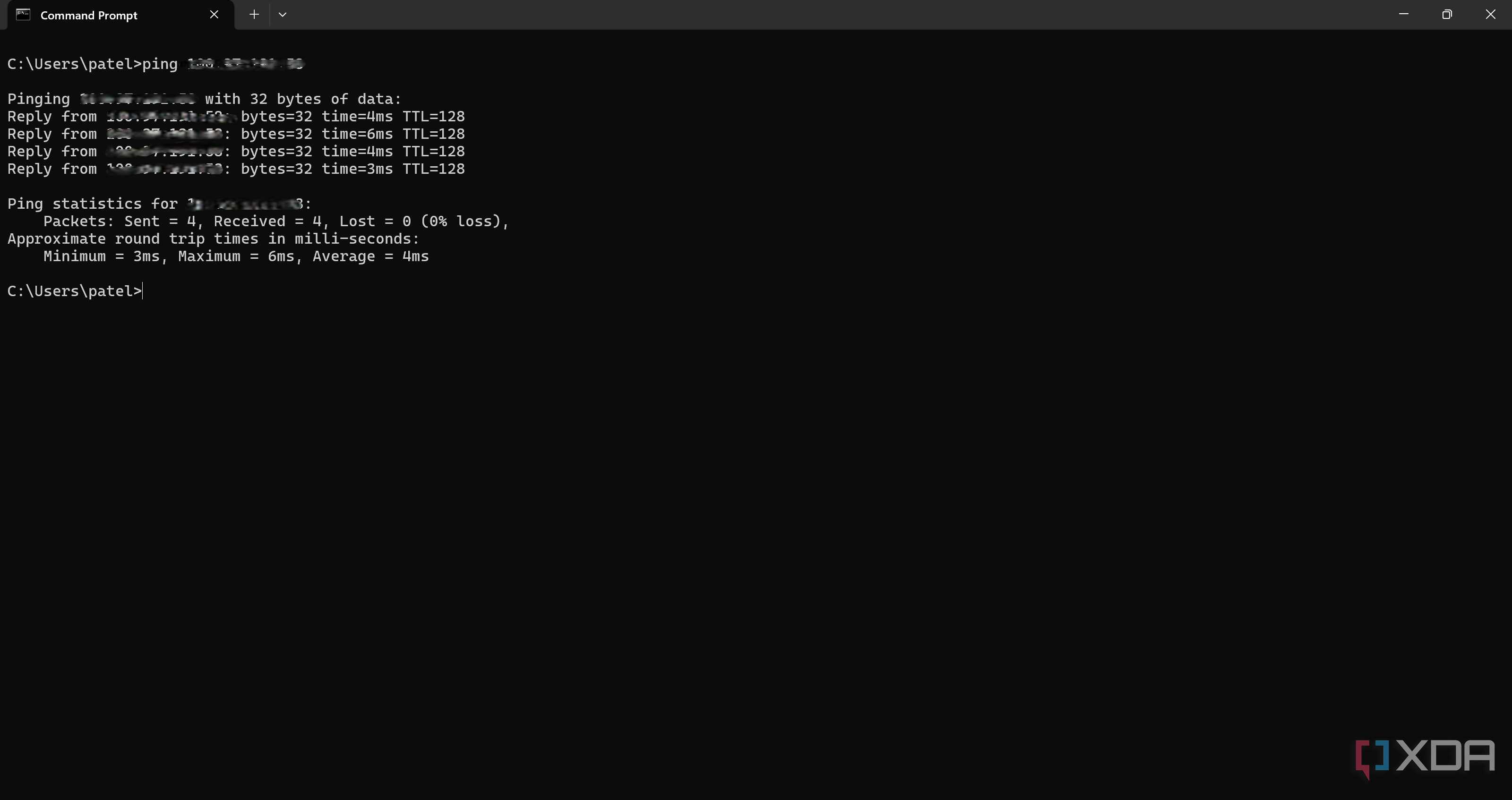 Connection test in Tailscale by pinging
