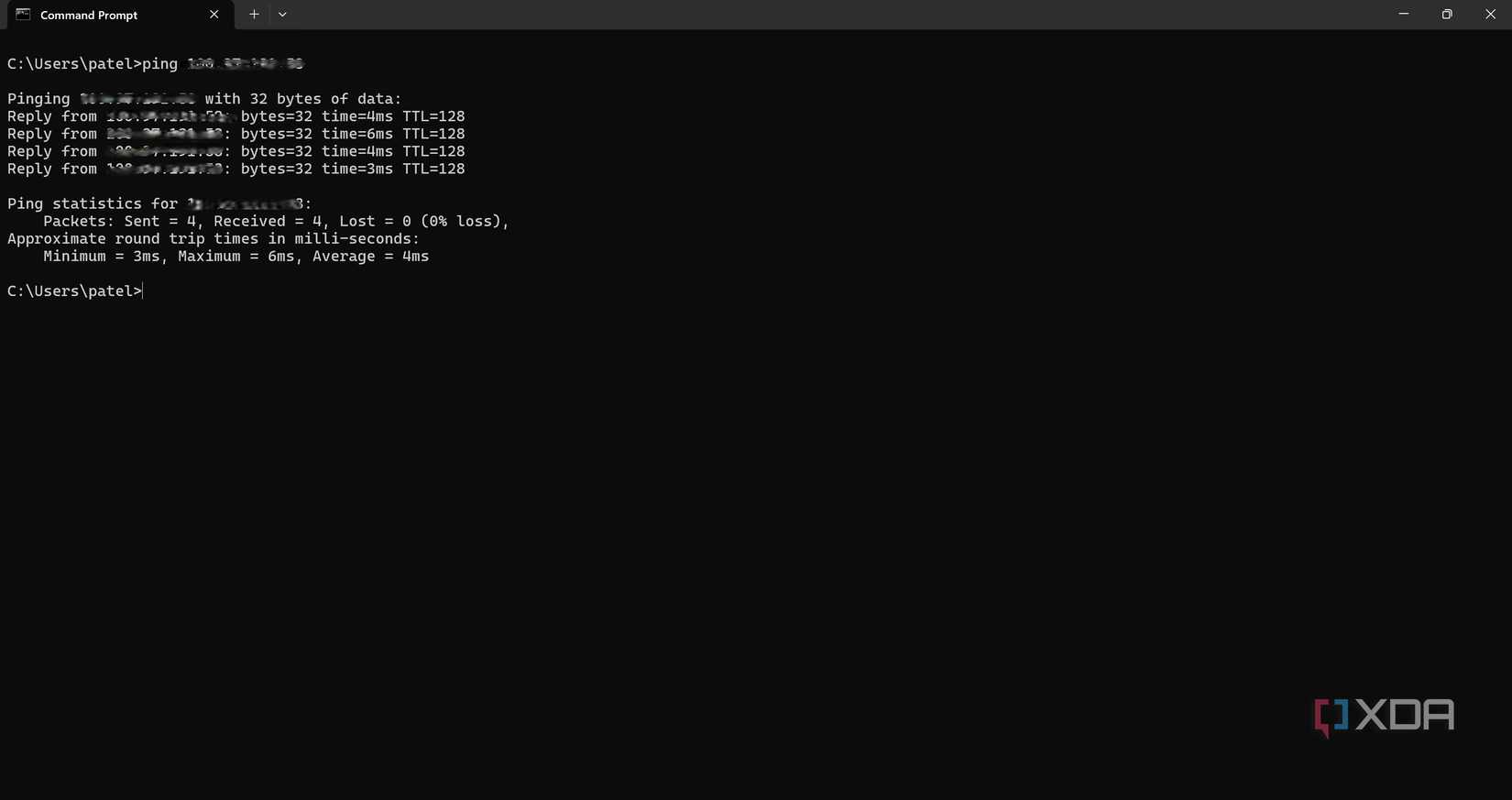 Connection test in Tailscale by pinging