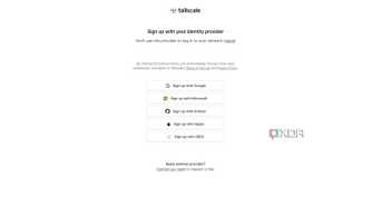 Signup in Tailscale