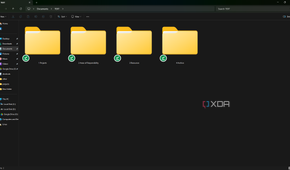 Text folder with PARA subfolders on Windows PC