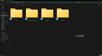 Text folder with PARA subfolders on Windows PC