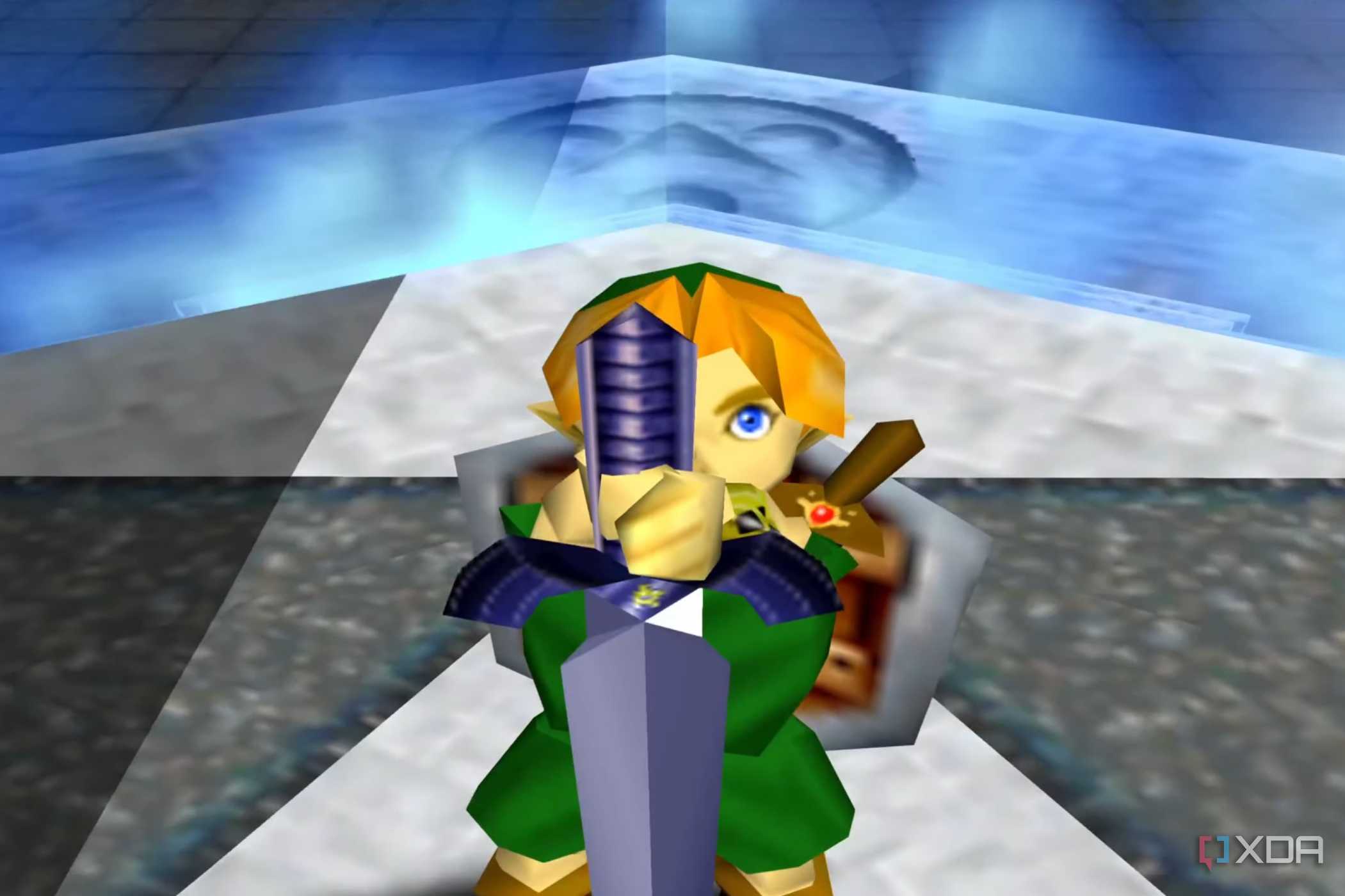 the-legend-of-zelda-ocarina-of-time-1998-link-lifts-master-sword
