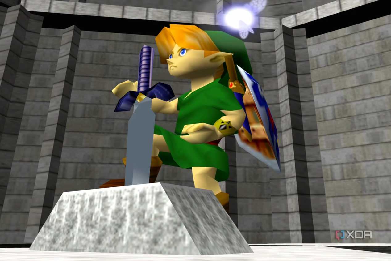 the-legend-of-zelda-ocarina-of-time-1998-link-pedestal-master-sword