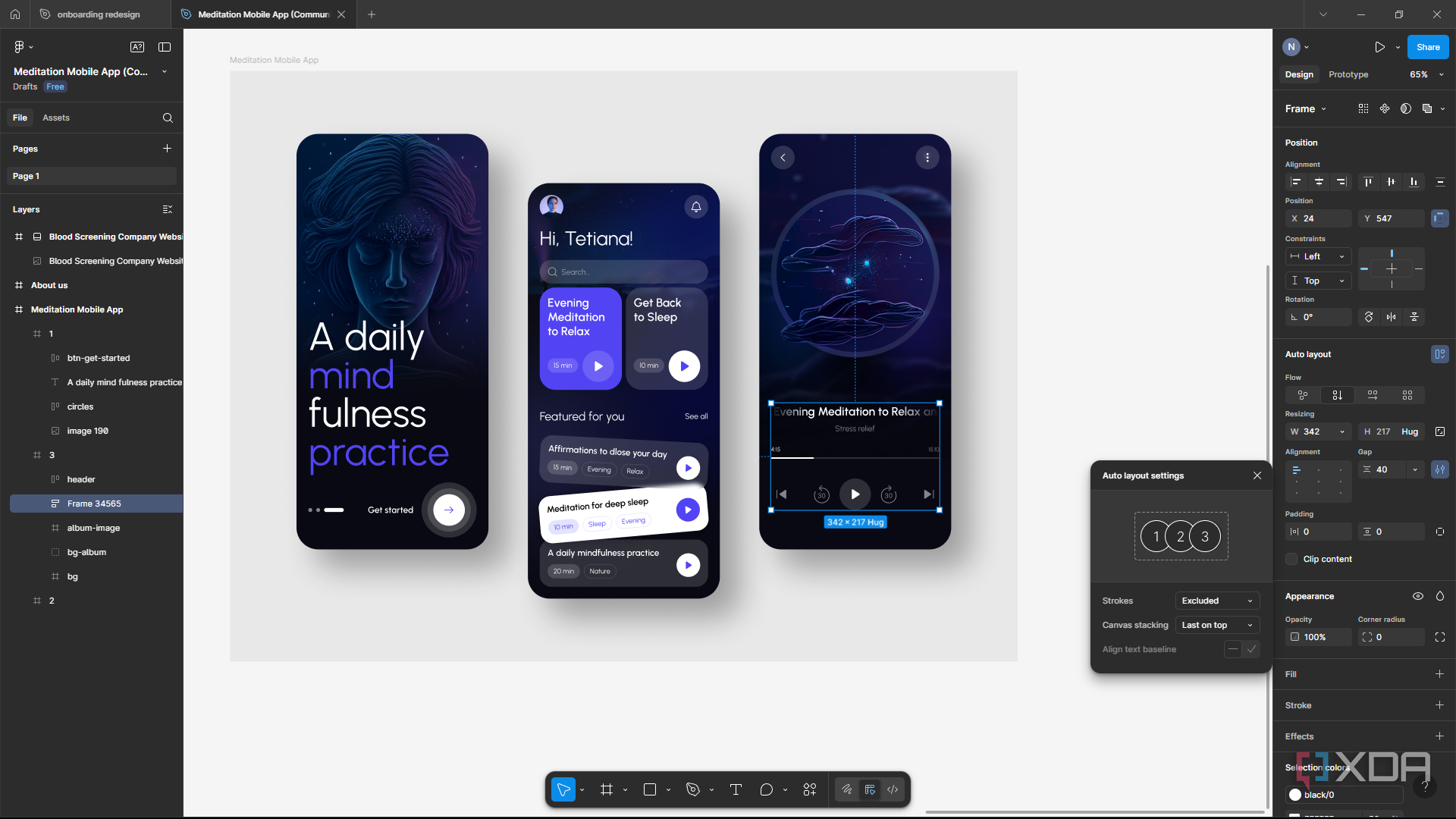 Tweaking auto-layout settings in Figma
