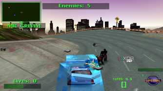 Frozen but taking no damage in Twisted Metal II.