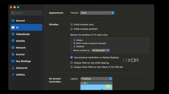 UI Settings on IINA