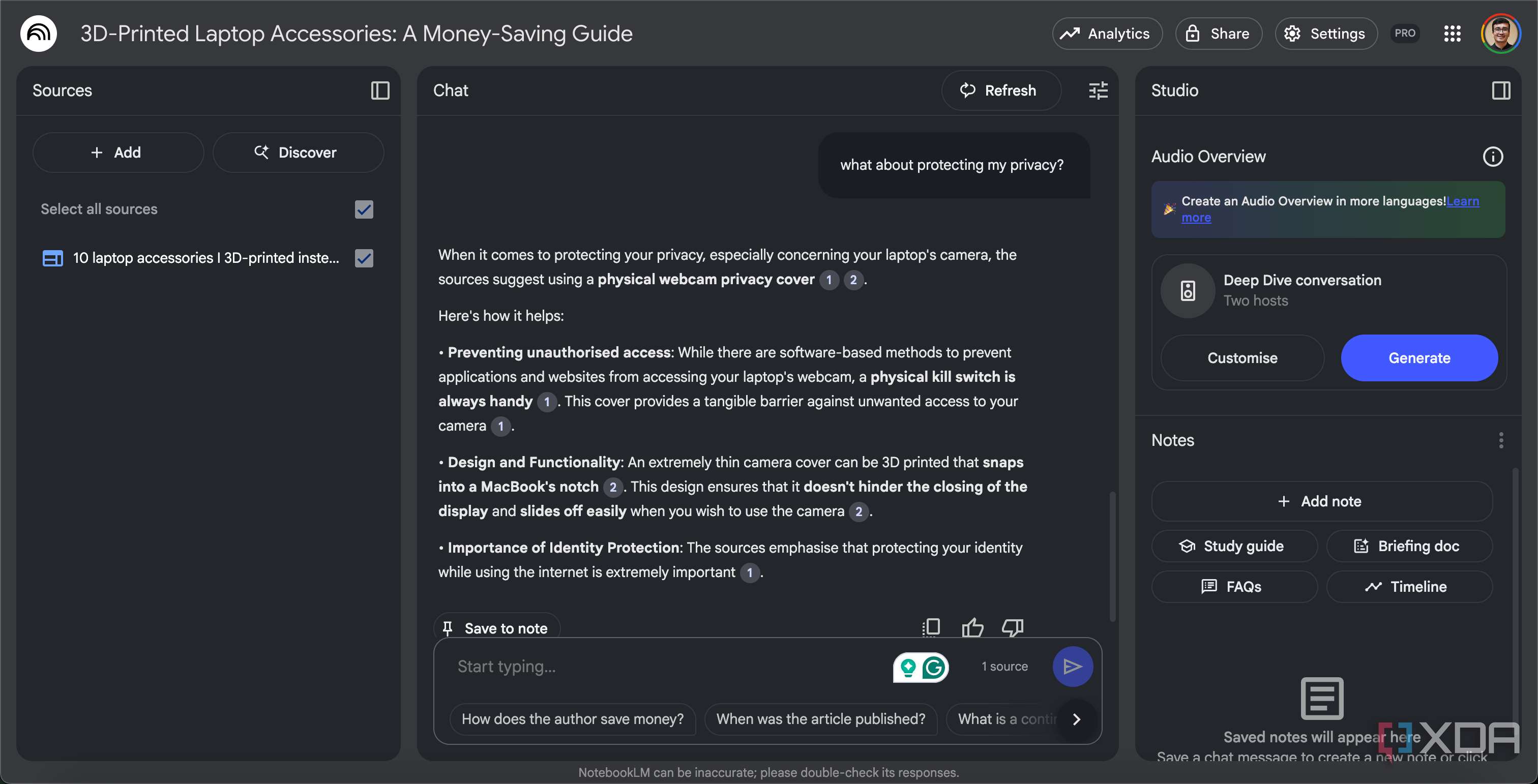 Using NotebookLM for research