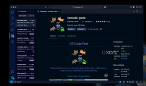 vs code pets extension