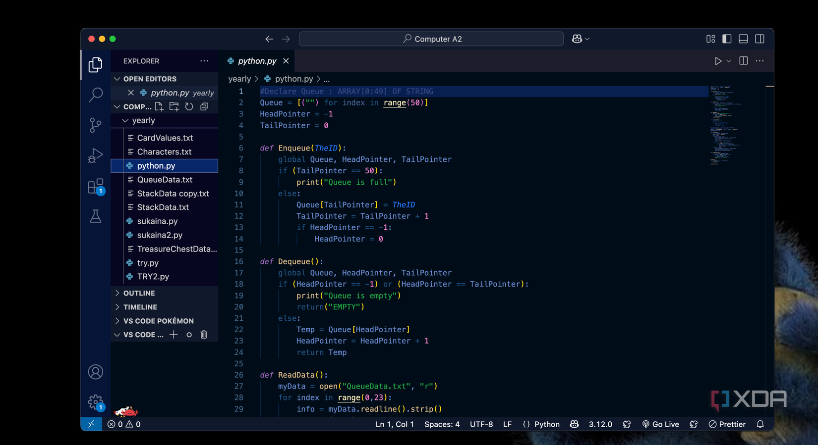 vs pet codes wandering when coding