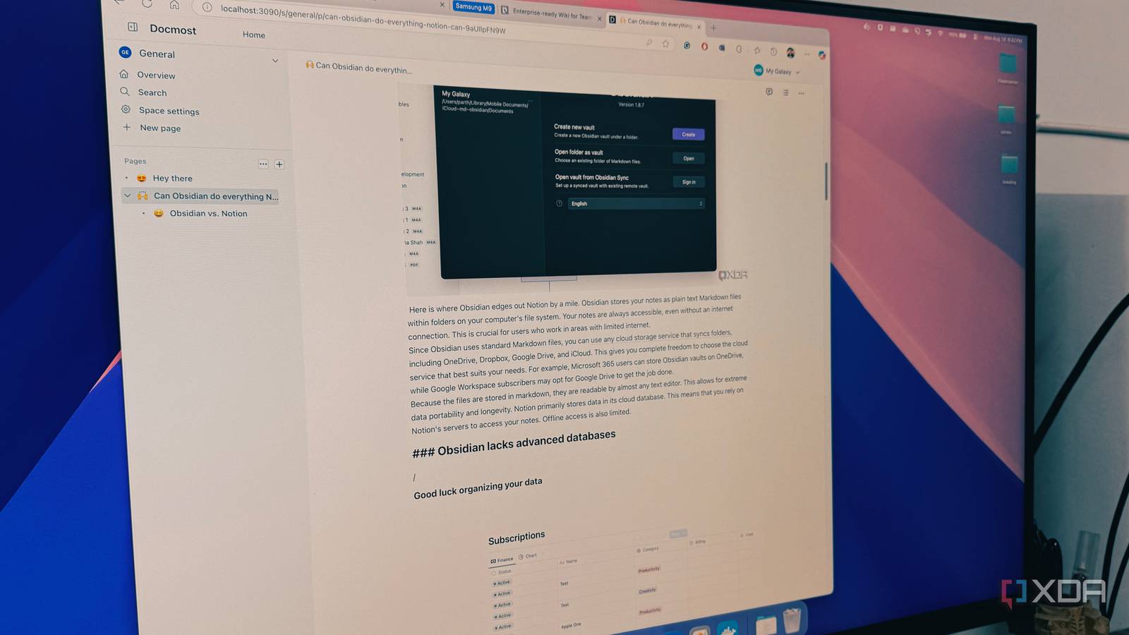 I stopped using OneNote and Google Keep so I could host my own notes ...