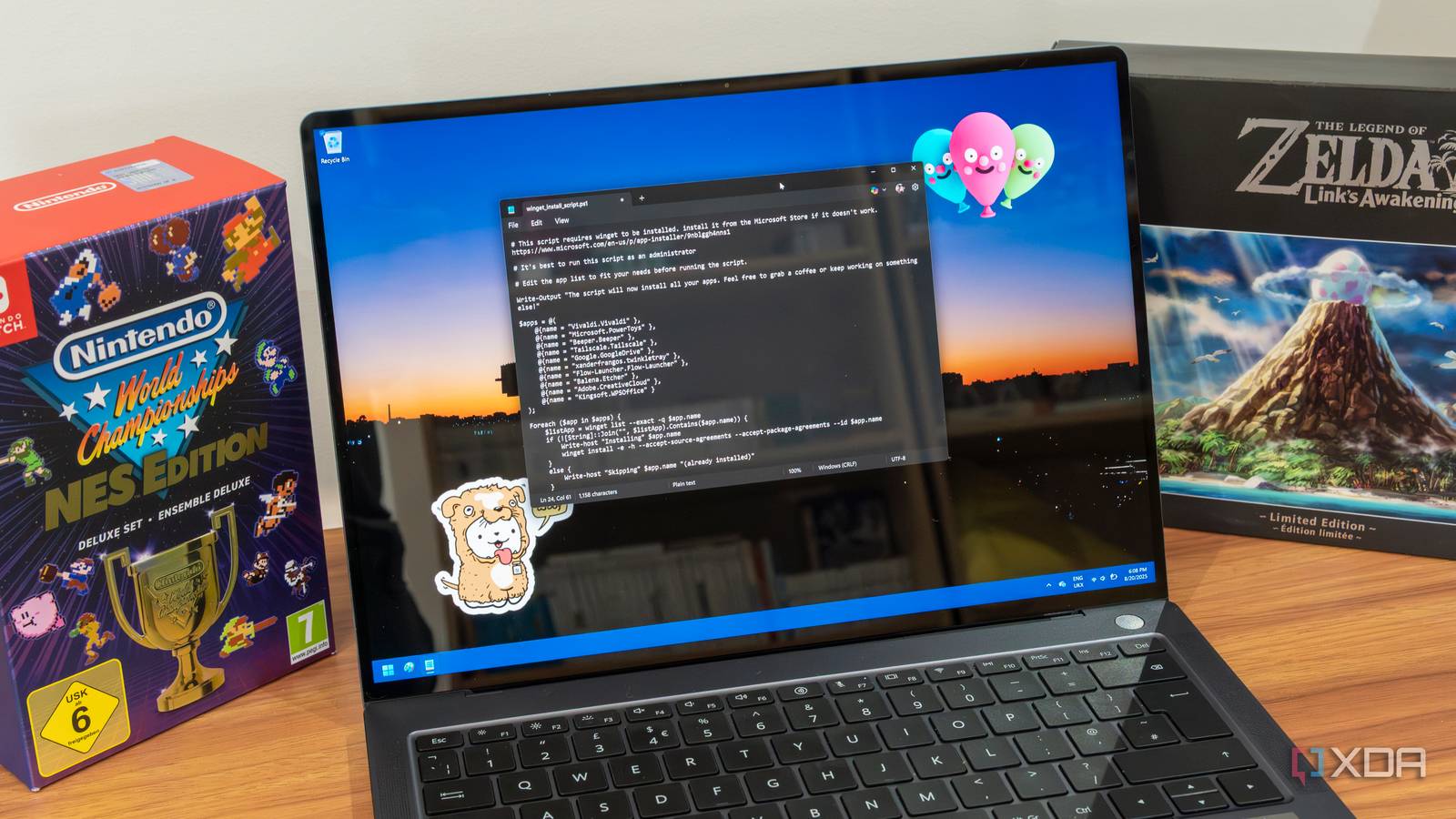 I made a simple script to install all my apps on a new PC using WinGet ...