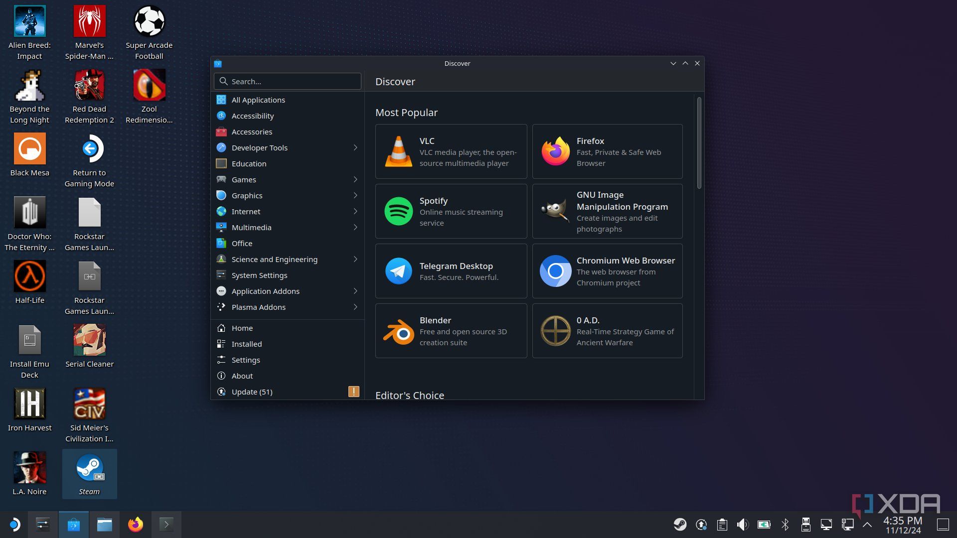 Using the Steam Deck as desktop PC offers better performance than my laptop