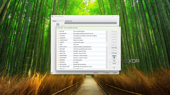 Screenshot of Z-Cron showing available actions for a task to take