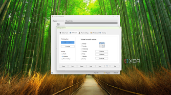 Screenshot of Z-Cron showing schedule settings for a task