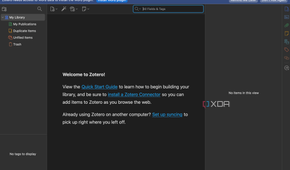Zotero homepage