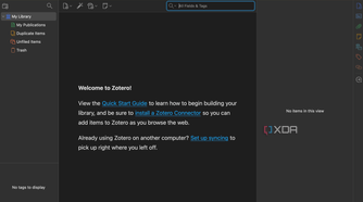 Zotero homepage