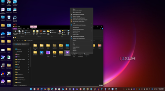 shows moving individual default folders on Windows renaming new folder